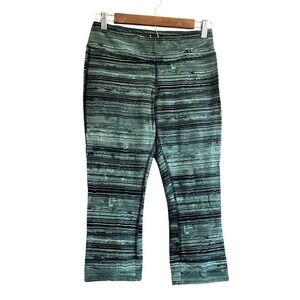 Striped Crop Leggings Athletic‎ Workout Activewear